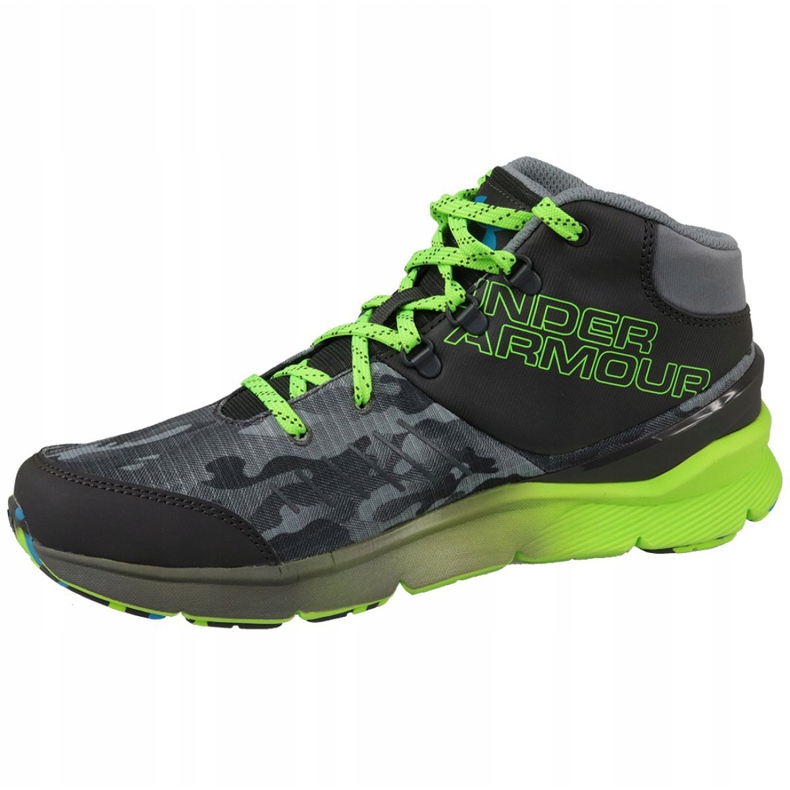 Under Armour Bgs Overdrive Mid K Jr 1266381-019 cinza verde 1