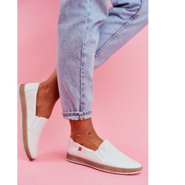 Alpargatas femininas Big Star Slip-on Branco FF276038 2