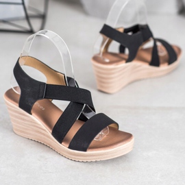 Sea Elves Sapatilhas casuais em sandálias preto 1