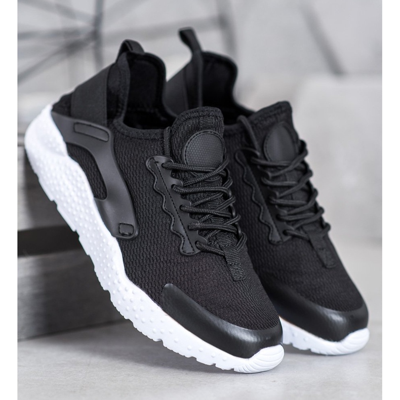 SHELOVET Tênis Preto Têxtil 2