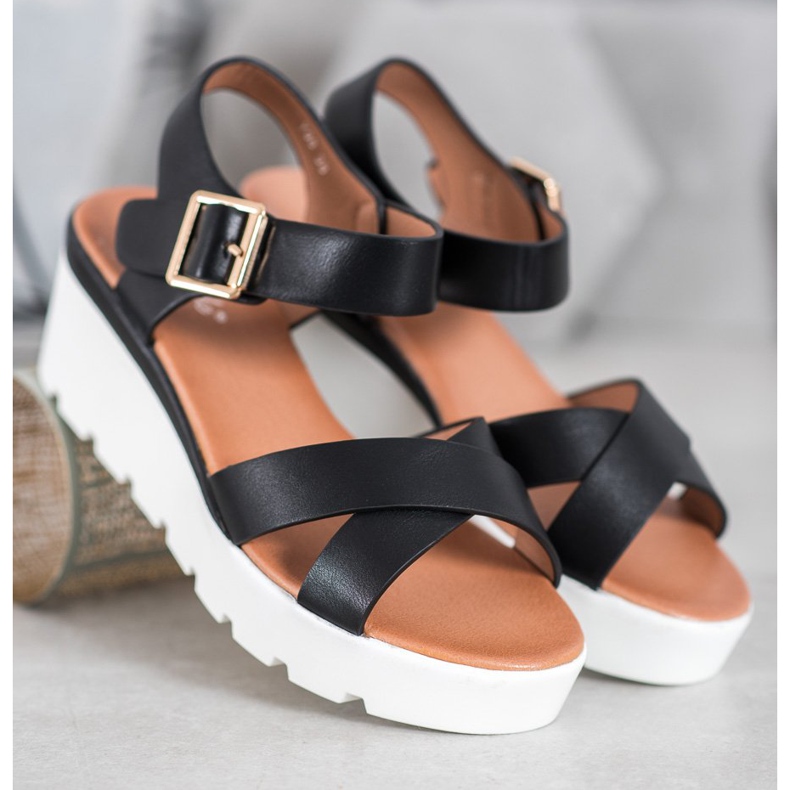 Weide Sandálias da Moda preto 1