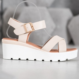 Weide Sandálias da Moda castanho 2