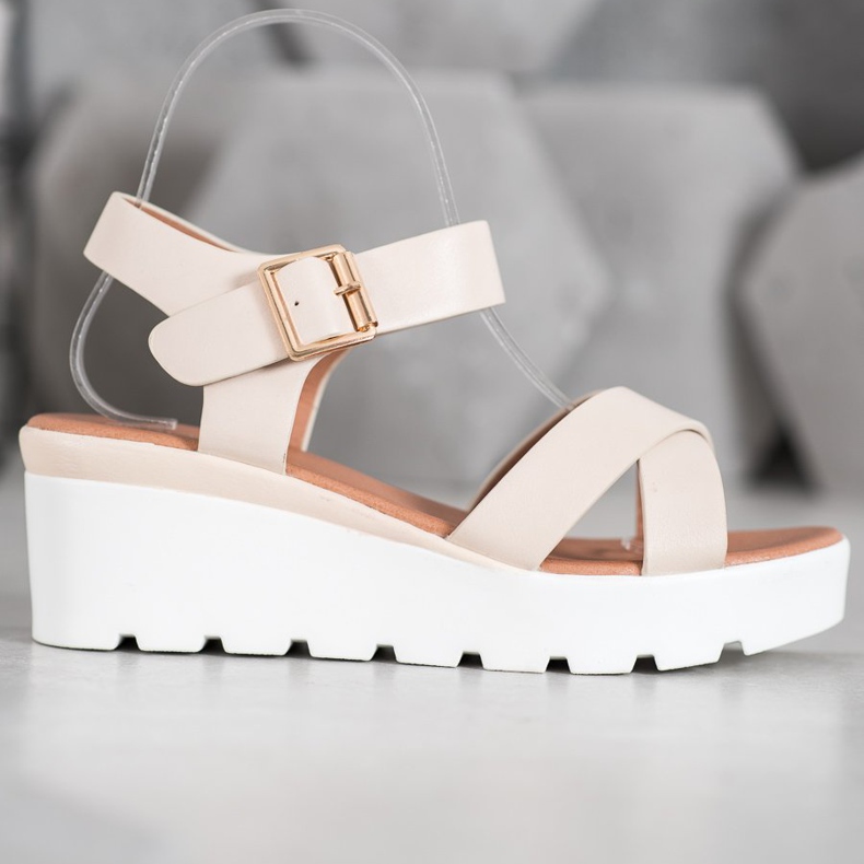 Weide Sandálias da Moda castanho 2