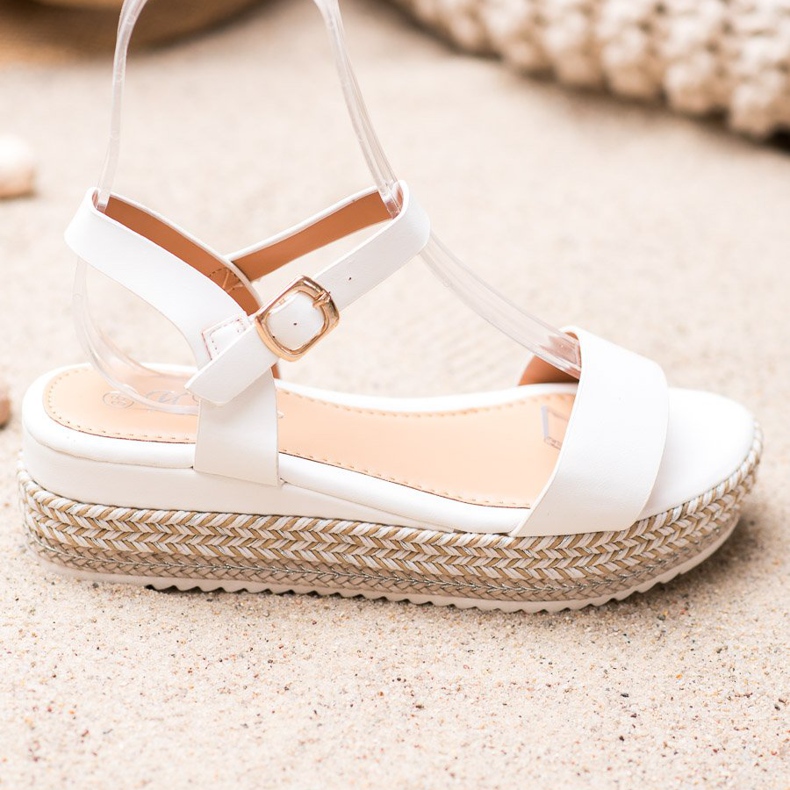 Weide Sandálias Brancas Com Plataforma Decorativa branco 1