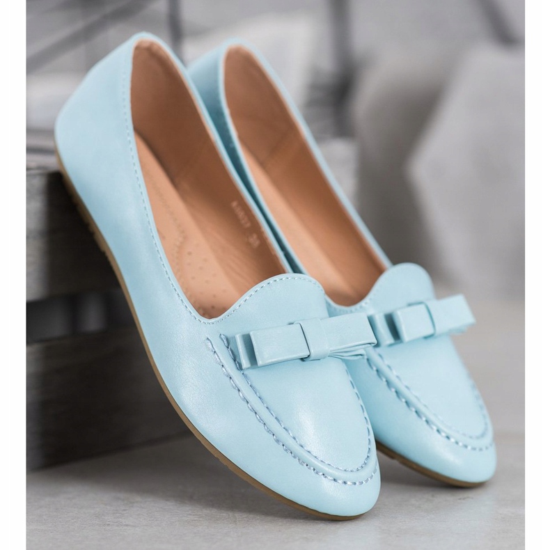 SHELOVET Senhores azuis com couro ecológico azul 1 SHELOVET Senhores azuis com couro ecológico azul 1