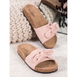 Evento Chinelos de camurça na plataforma rosa 2