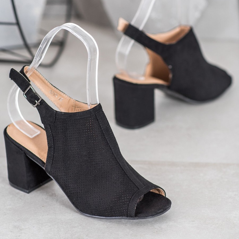 SHELOVET Sandálias Fechadas Clássicas preto 1