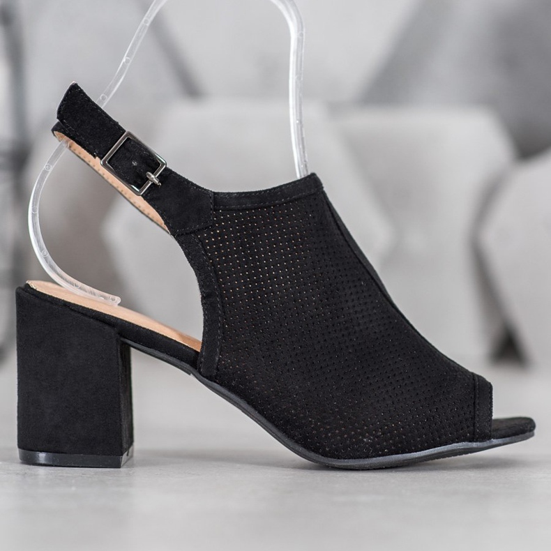 SHELOVET Sandálias Fechadas Clássicas preto 2