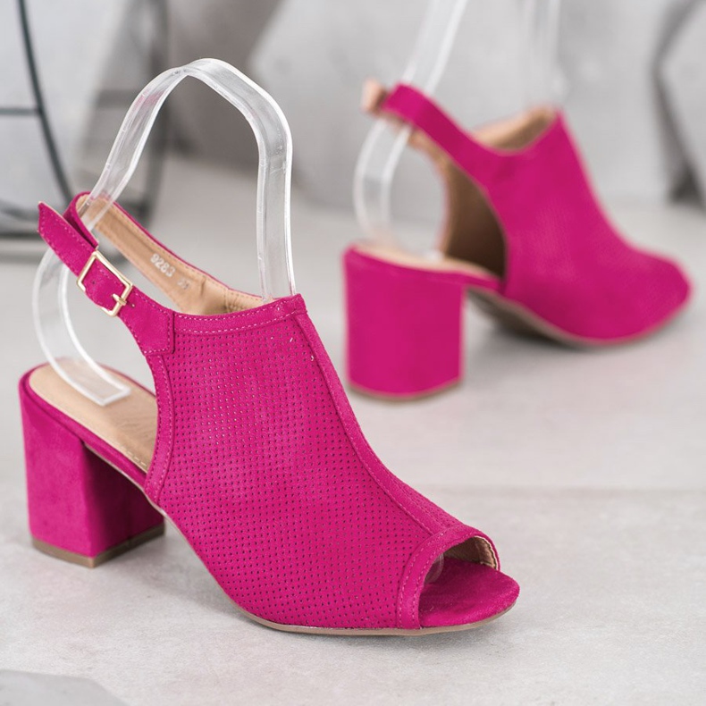 SHELOVET Sandálias Fechadas Clássicas rosa 1