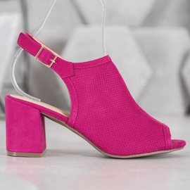 SHELOVET Sandálias Fechadas Clássicas rosa 2