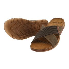 Chinelos masculinos Inblu GG011 marrons marrom 3