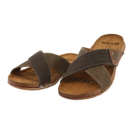 Chinelos masculinos Inblu GG011 marrons marrom 2