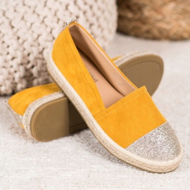 Seastar Alpercatas com brilho amarelo 1 Seastar Alpercatas com brilho amarelo 1