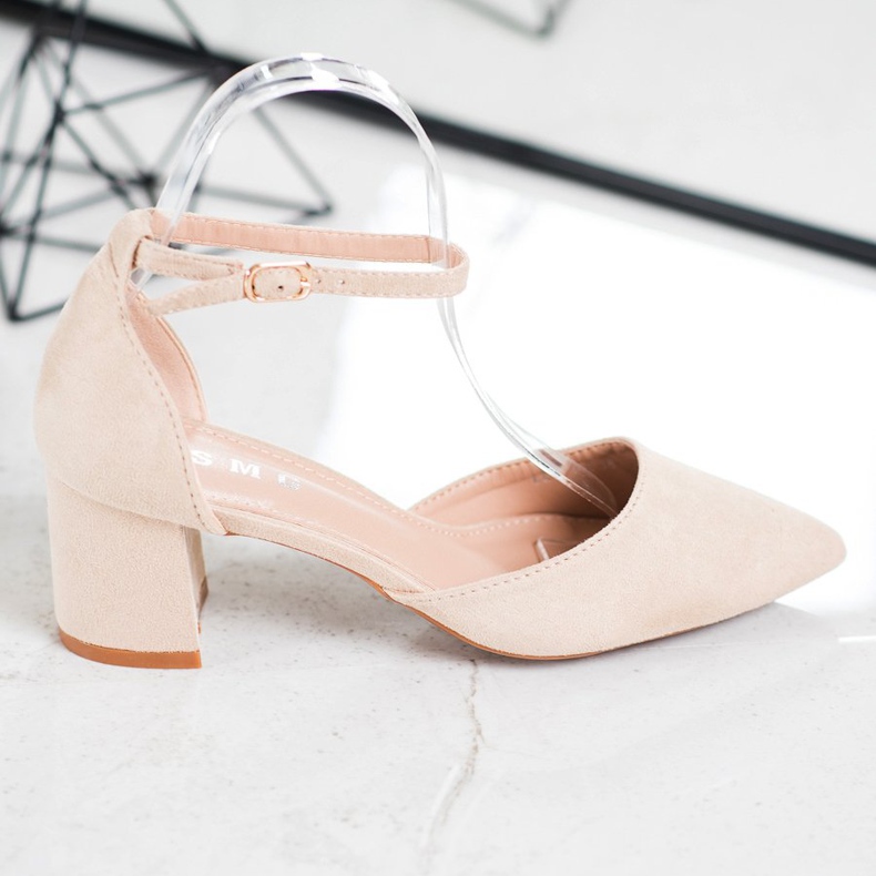 SHELOVET Bombas clássicas com fivela marrom 2