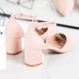 SHELOVET Bombas clássicas com fivela rosa 1
