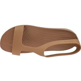 Sandálias Crocs W Serena 205469-854 marrom 2