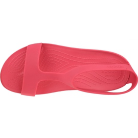 Sandálias Crocs W Serena 205469-611 vermelho 2 Sandálias Crocs W Serena 205469-611 vermelho 2