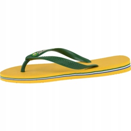 Havaianas Brasil Logo M 4110850-1652 chinelos verde amarelo 1