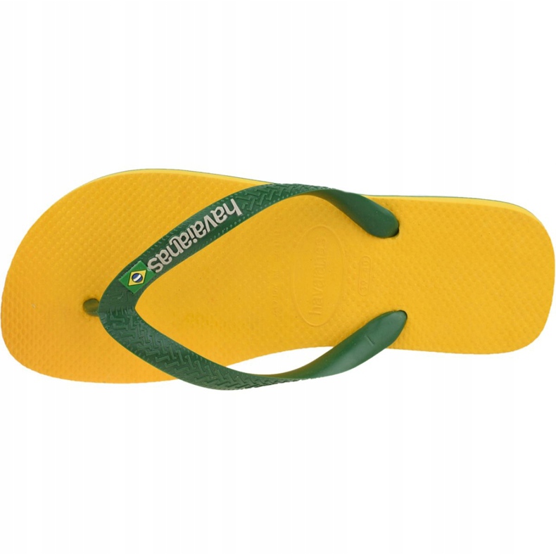 Havaianas Brasil Logo M 4110850-1652 chinelos verde amarelo 2