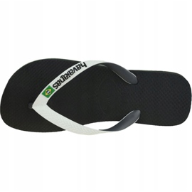 Havaianas Brasil Mix 4123206-0133 chinelos branco preto 2