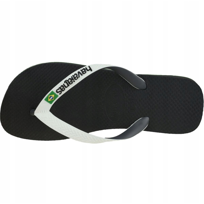 Havaianas Brasil Mix 4123206-0133 chinelos branco preto 2