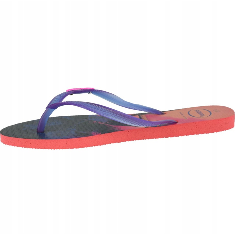 Havaianas Slim Paisage 4132614-6024 chinelos azul marinho rosa 1
