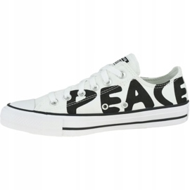 Sapatos Converse Chuck Taylor All Star Peace 167894C branco 1