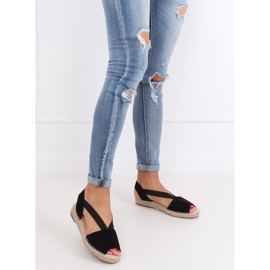 Alpargatas femininas negras 0M815 Preto 2