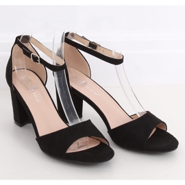 Sandálias pretas de salto alto 88-395 pretas preto 1