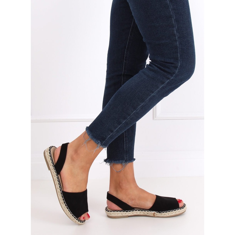 Black black 99-26A Black alpercatas preto 1