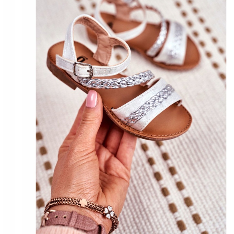 FRROCK Sandálias Kremo de Prata Infantil cinza 1