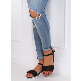 Sandálias pretas para mulheres 35-197 pretas preto 1