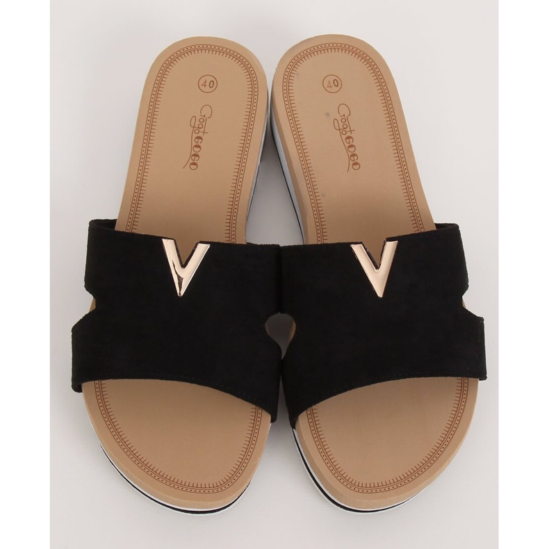 Chinelos femininos negros G-5035 Preto 2