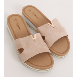 Chinelos femininos bege G-5035 bege 1