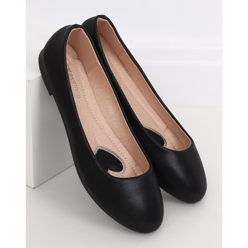 Bailarinas femininas negras YSD817 Black preto 1