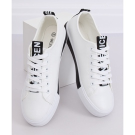 Tênis branco feminino CC-17 preto 2