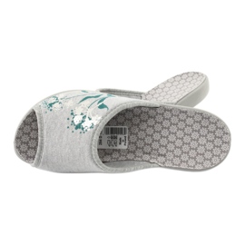 Sapatos femininos Befado pu 254D100 cinza verde 4