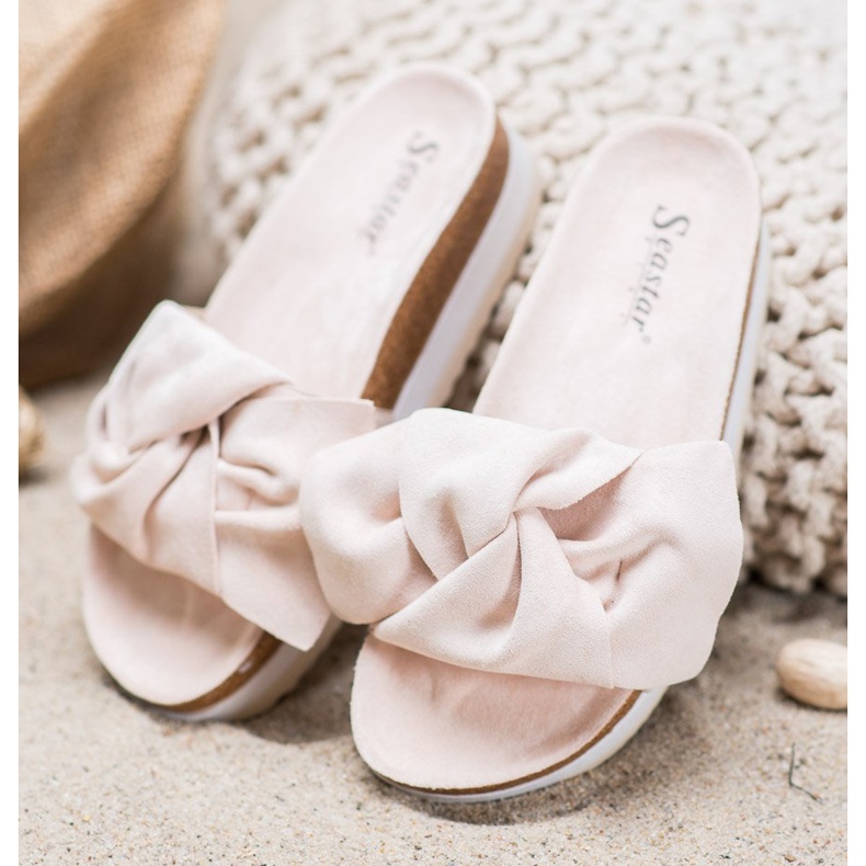 Seastar Chinelos de camurça casuais castanho 1