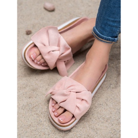 Seastar Chinelos de camurça casuais rosa 1