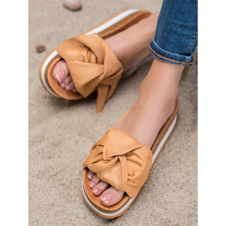 Seastar Chinelos de camurça casuais marrom 2