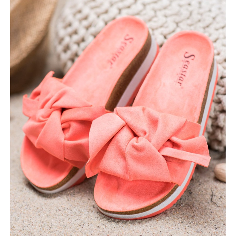 Seastar Chinelos de camurça casuais multicolorido laranja 1