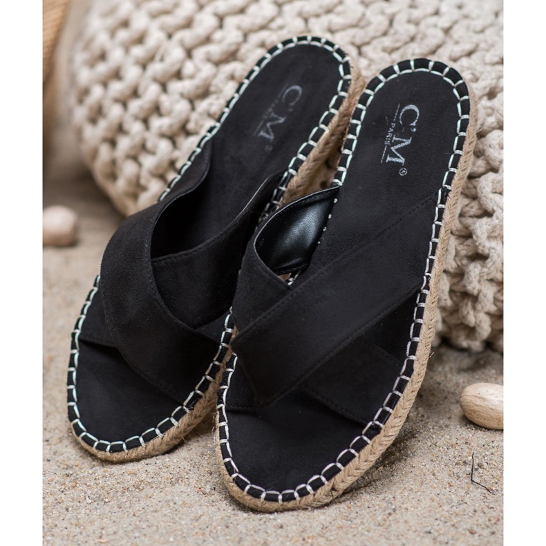 Cm Paris Chinelos leves casuais preto 1