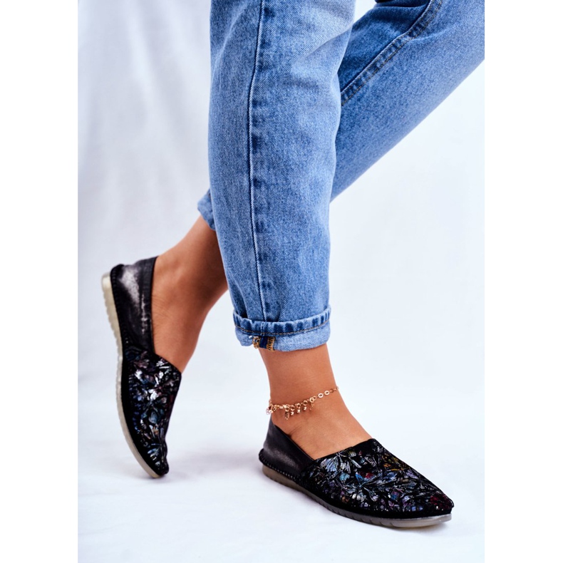 Feminino Ballerinas Maciejka Couro Preto 01930-70 / 00-0 multicolorido 2