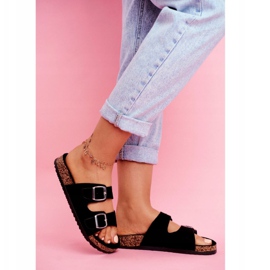 Chinelos de guia femininos com grampos pretos 2