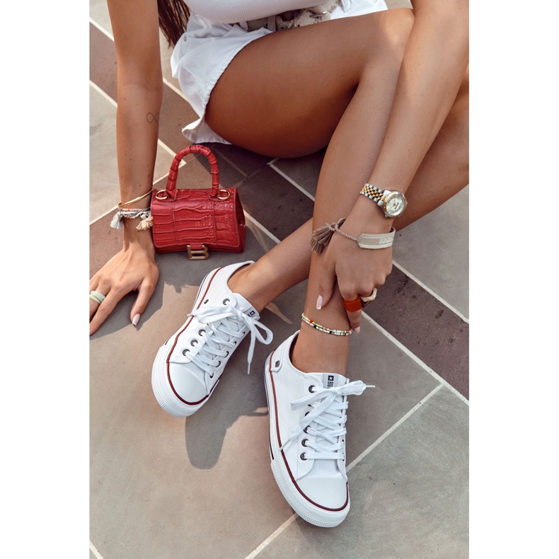 Tênis feminino Big Star Rubber Toe Branco DD274336 1