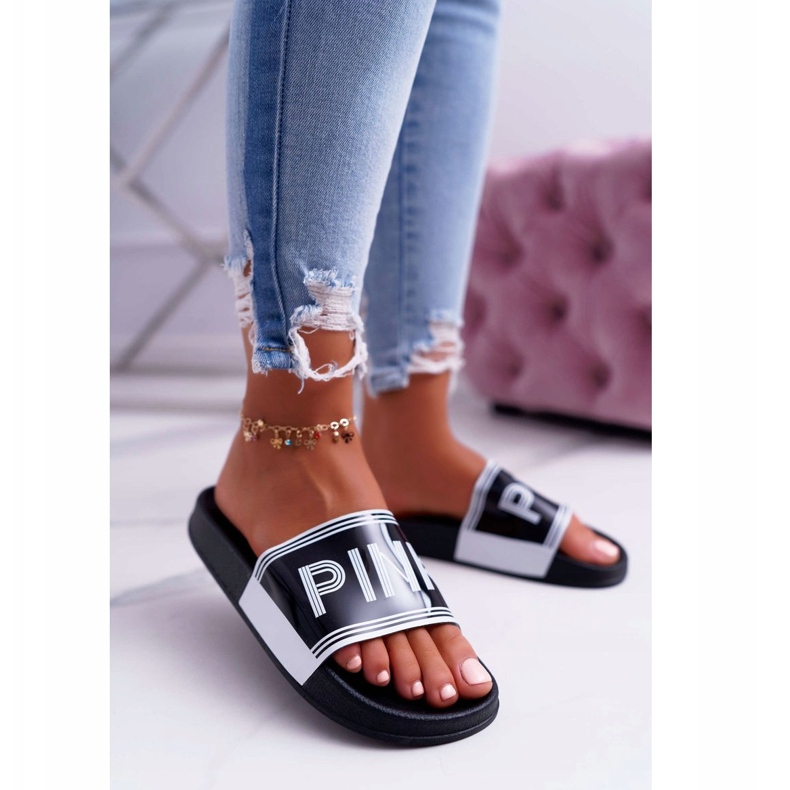 Chinelos femininos Vrita Black preto 1