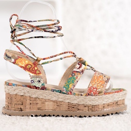 Seastar Tied Fashion Wedges multicolorido 2