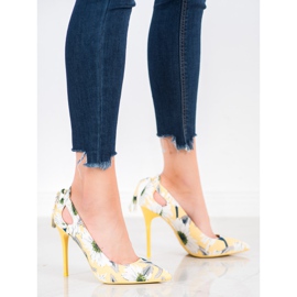 Seastar Pinos elegantes em flores multicolorido amarelo 1