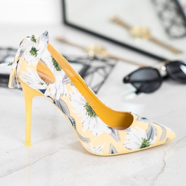 Seastar Pinos elegantes em flores multicolorido amarelo 2