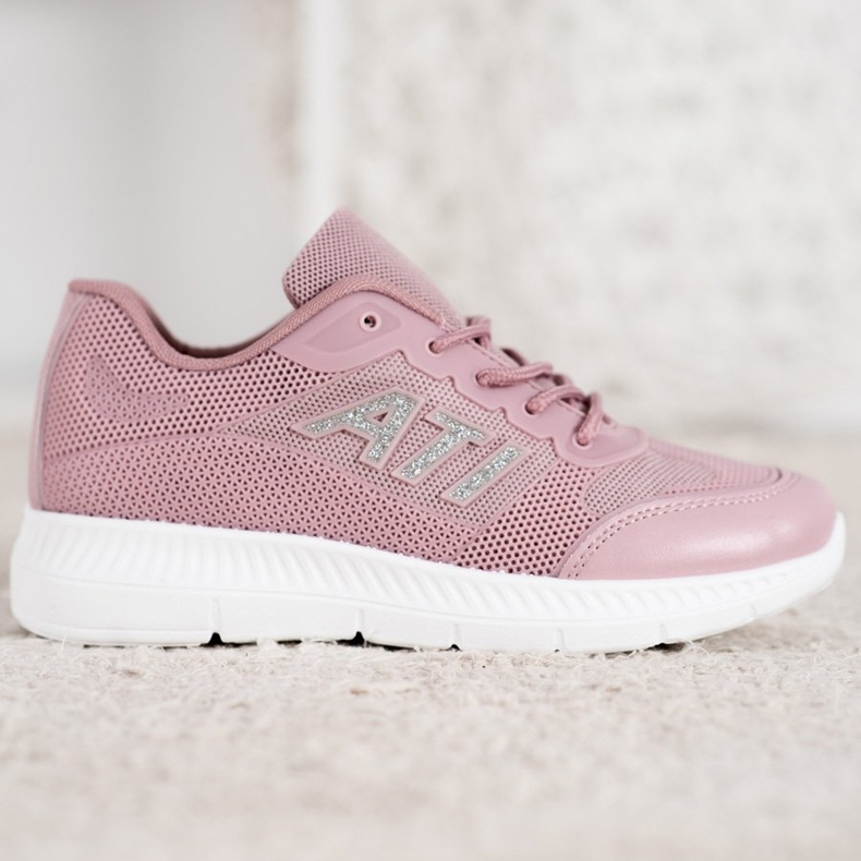 SHELOVET Sapatos Confortáveis Com Malha rosa 2 SHELOVET Sapatos Confortáveis Com Malha rosa 2